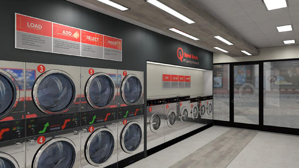 How does a laundromat work?