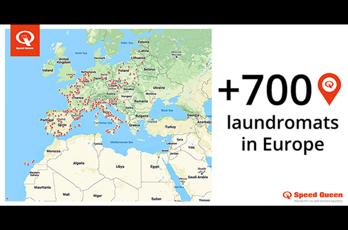 Speed Queen laundromats in Europe