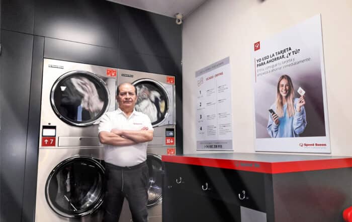Jesùs Antonio Páez one of our investors in a Speed Queen Laundromat.
